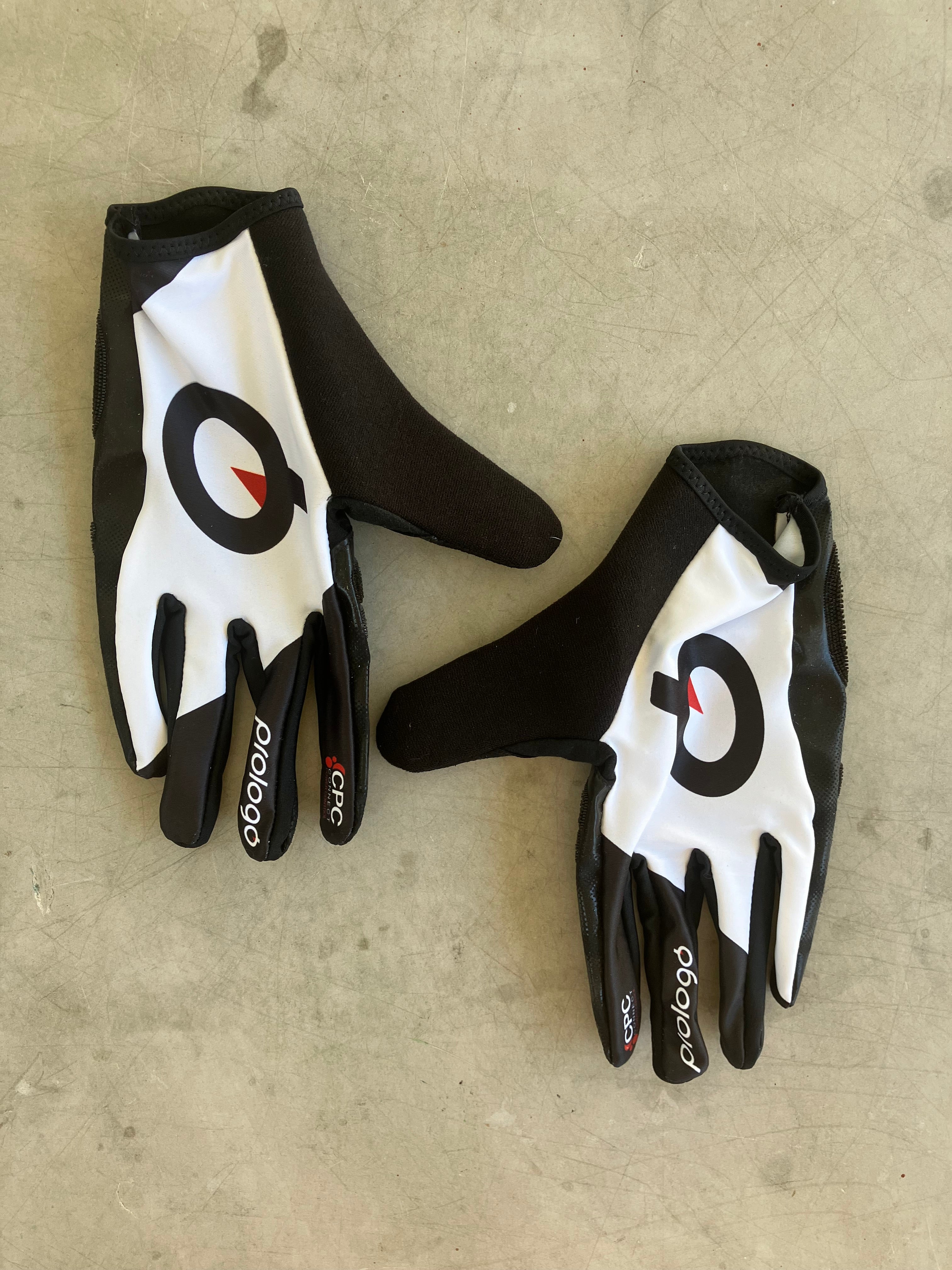 Burgos | Prologo Winter Gloves | Black & White | L | Rider-Issued Pro Team Kit
