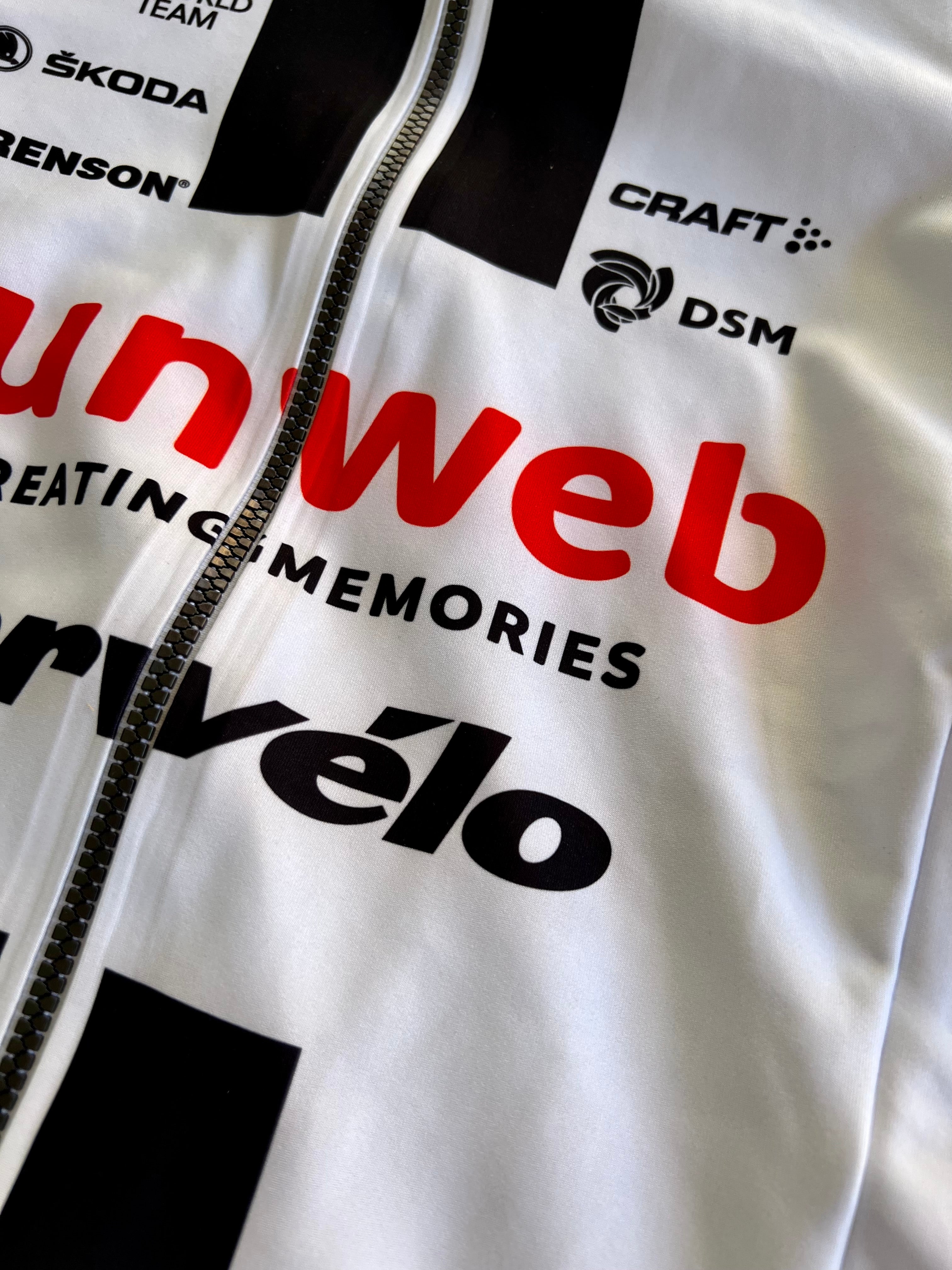 Sunweb 2020 | Craft White Short Sleeve Winter Gabba Jersey |  Size S | Rider-Issued Pro Team Kit