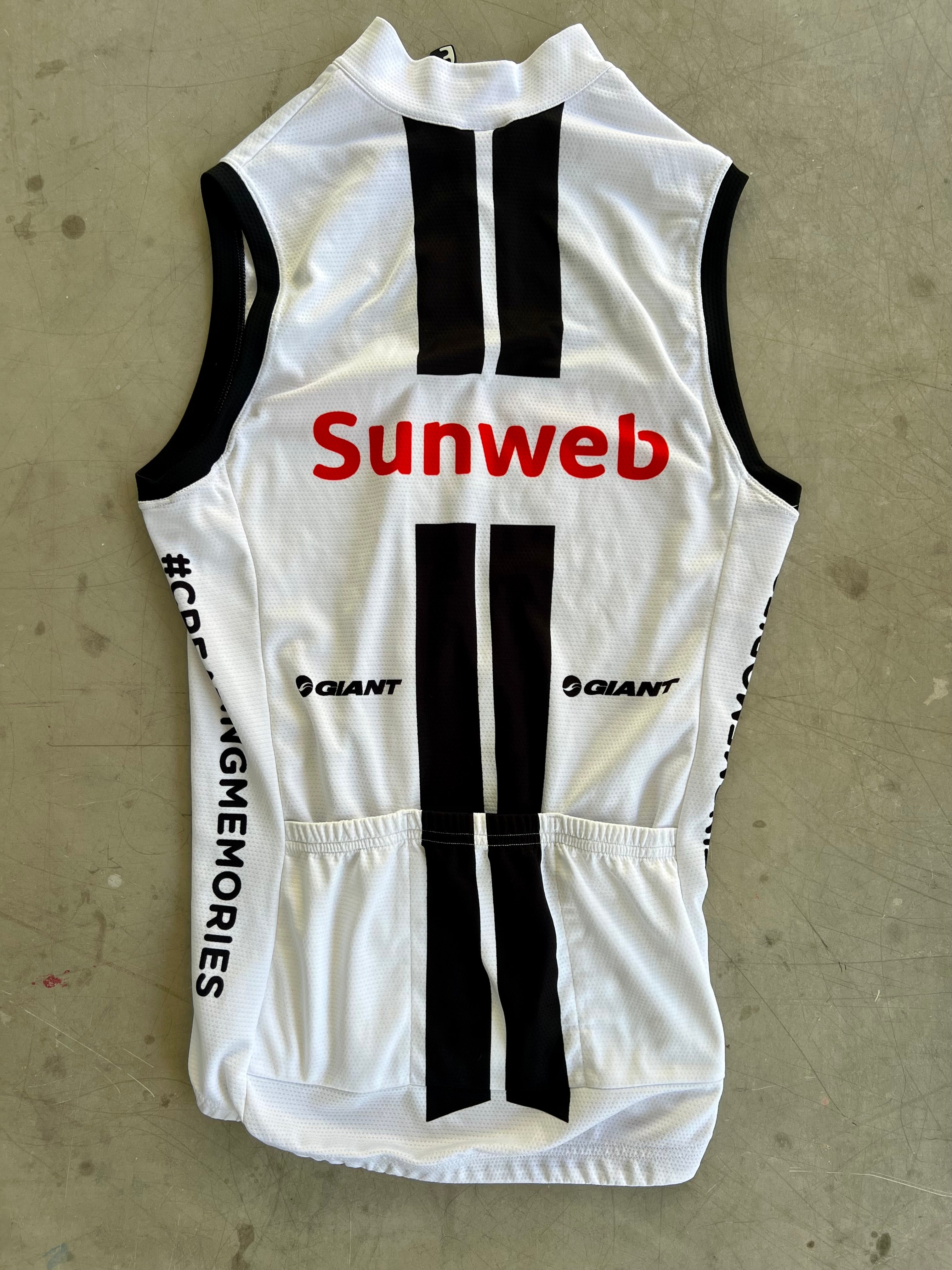 Sunweb 2020 | Craft White Wind Vest |  Size S | Rider-Issued Pro Team Kit